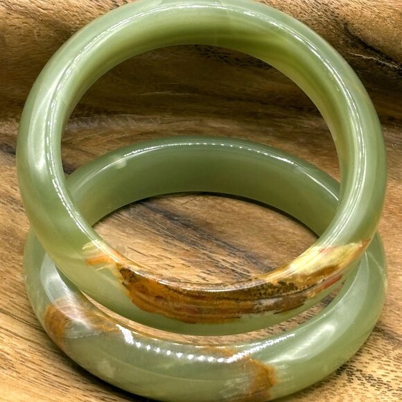 Original Onyx Natural Marble Bracelet/Bangles - Elegant Stone Jewelry for Women - Picture 10 of 11